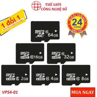 Thẻ nhớ Micro SD 32G/64G/16G/128G/8G/4G/2G - tốc độ cao chuyện dụng cho Camera, Smartphone, loa đài, BH 2 năm 1 đổi 1