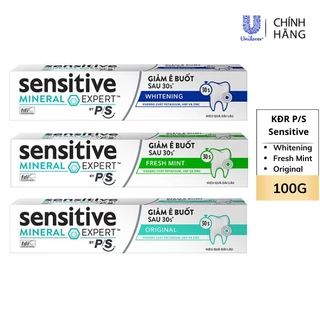 Kem Đánh Răng PS Sensitive Mineral Expert Giảm Ê Buốt Fresh Mint/ Whitening/ Original Hộp 100G