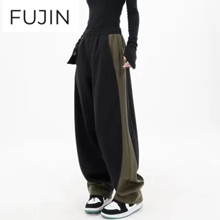 FUJIN quần_ống_rộng Quần Túi Hộp Vintage workwear pants 2023 NEW Style 072661