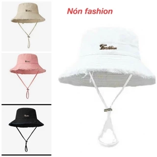 Mũ bucket nữ - Nón vành tròn mạc sắt Fashion đẹp thời trang nữ - cá tính