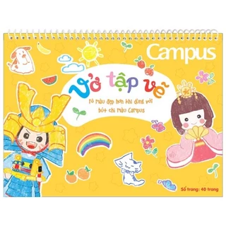 Vở vẽ lò xo A4 Campus - 40 trang