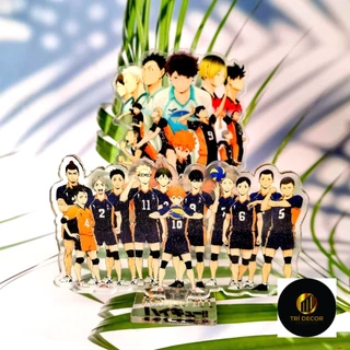 Mô hình Standee Anime Haikyuu!! Volleyball Boys Hinata Shoyo Kageyama Tobio in hình nhân vật 2 mặt rõ nét decor để bàn