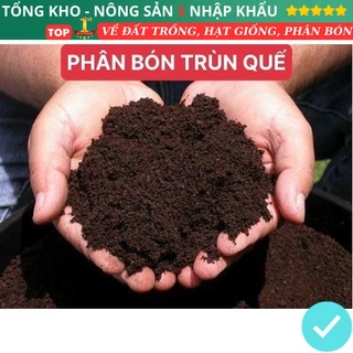 Phân bón trùn quế hữu cơ nguyên chất bổ sung dinh dưỡng cải tạo đất cây trồng chuyên dùng