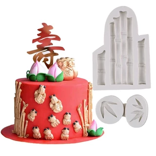 KALAIEN 3D Tre Khuôn Silicon ake Biên Giới Fondant Khuôn DIY Sugarcraft Bánh Trang Trí Dụng Cụ Kẹo Chocolate Gumpaste Khuôn