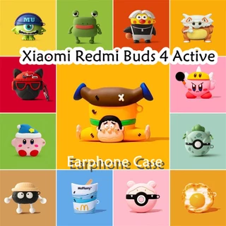 【imamura】Cho Redmi Buds 4 Active ốp tai ng Case Vỏ Bảo Vệ Hộp Sạc Tai Nghe Phim hoạt hình đơn giản Silicone mềm Vỏ Bảo Vệ Hộp Sạc Tai Nghe