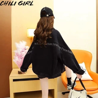 HUAYUZHI áo khoác dù áo khoác bomber Thoải mái chic INS Cổ điển WJK239152V37Z230915