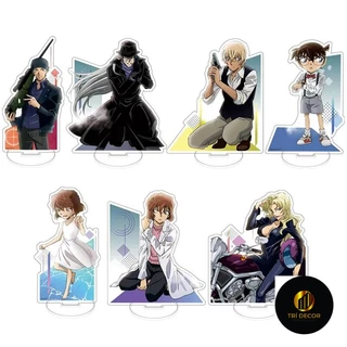 Mô hình Standee Anime Detective Conan Stand Kudou Shinichi Mouri Ran kkj Phụ kiện trang trí để bàn góc học tập