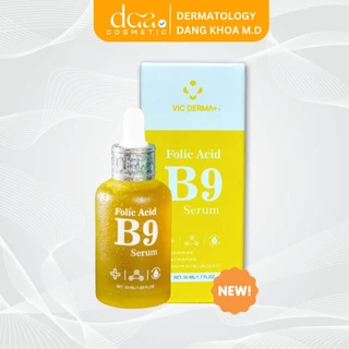 Serum VicDerma+ Folic Acid B9 Làm Dịu, Phục Hồi Da 50ml ( Mẫu Mới )