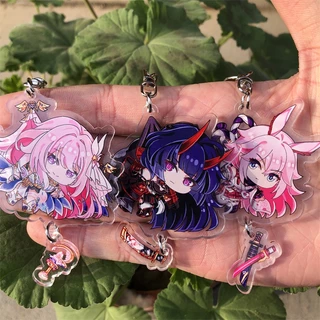 Móc khoá Honkai Impact 3 Elysia Yae Sakura Raiden Mei Keychain AAnime Manga Nhật Bản Phụ Kiện Trang Trí Túi xách Balo