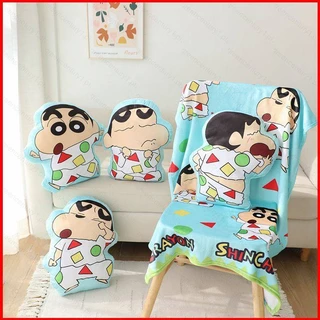 Gối Nhồi Bông Mềm Mại Hình shin-chan 2 Trong 1 Trang Trí Nhà Cửa / Văn Phòng