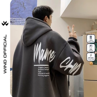 Áo hoodie unisex form rộng WIIS MAURE bản Premium nỉ ngoại nam nữ oversize