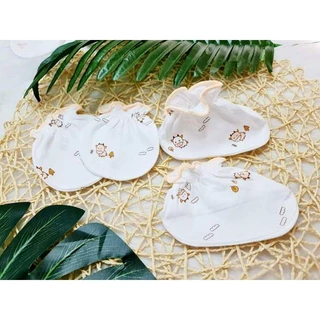 Bao tay bao chân Taco cho trẻ sơ sinh 100% cotton mềm mại - Jasmine Kids