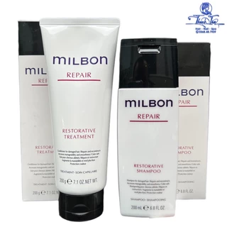 Dầu gội xả phục hồi tóc yếu và hư tổn Milbon Repair Restorative 200mlx2 [ New ]