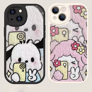 Ốp lưng iPhone 15 Pro Max 15 Plus 13 Pro Max 14 Pro Max 12 Pro Max 11 Pro Max 14 Plus 8 Plus 7 Plus Xr X Xs Max 6 Plus 6s Plus selfie Pochacco girl lovely soft phone case