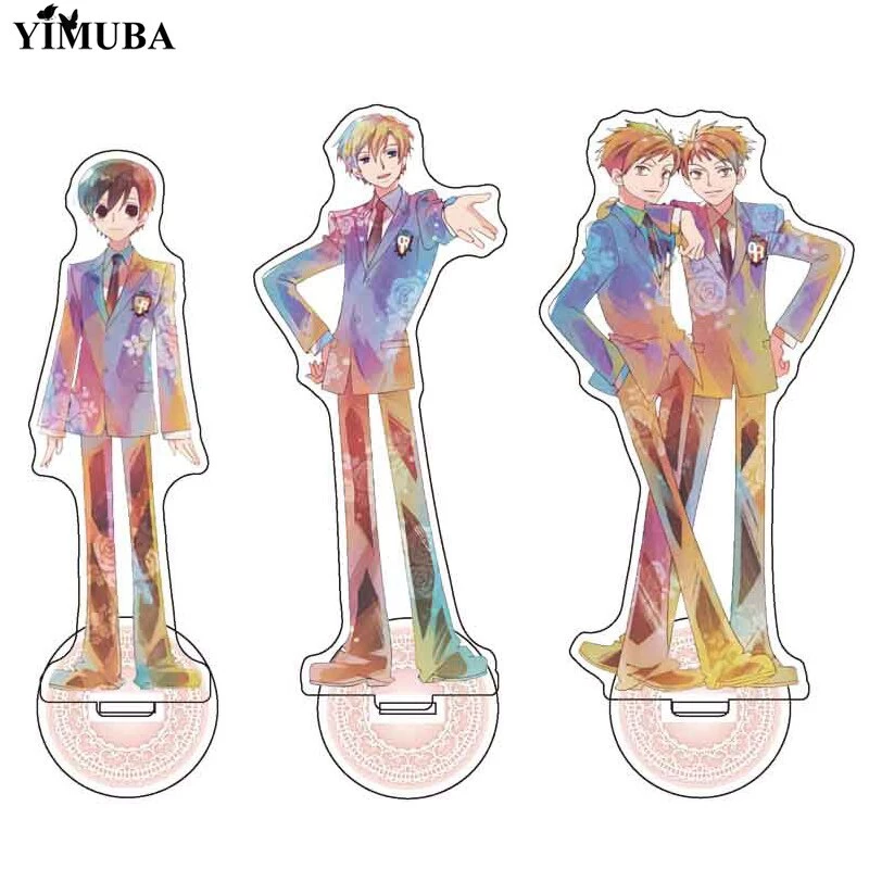 Mô hình Standee Manga Ouran High School Host Club Acrylic Fujioka Haruhi để bàn tượng nhựa acrylic trong suốt