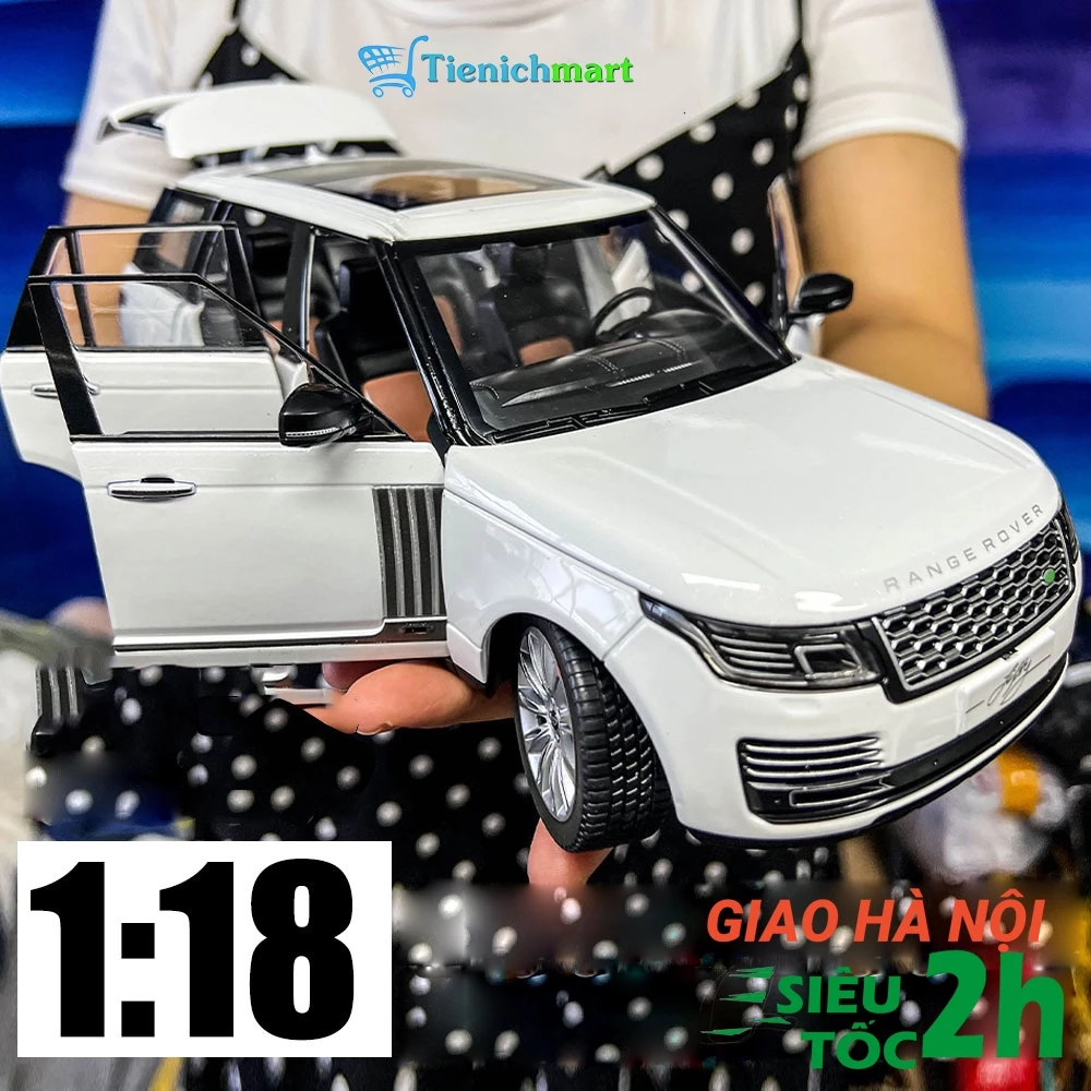 [SẴN] Xe mô hình ô tô Land Rover Range Rover tỷ lệ 1:18 khung hợp kim [TẶNG MÓC KHÓA ]