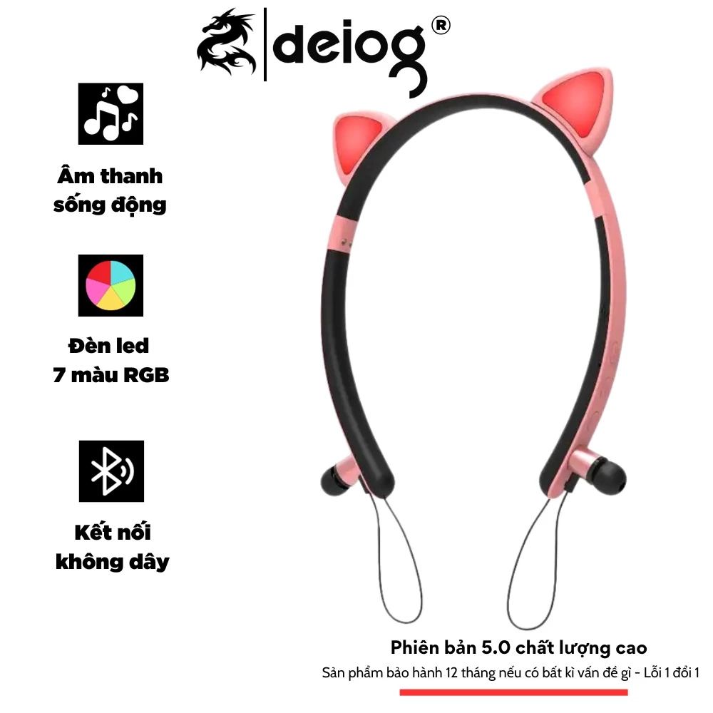 Tai nghe bluetooth ZW-29 phát sáng led tích hợp từ tính chống nước âm thanh vượt trội siêu hay