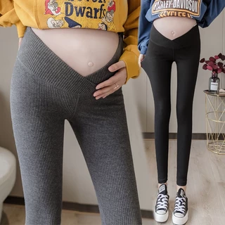 Quần Legging cotton Lưng Thấp Phong Cách Mới Dành Cho Mẹ Bầu