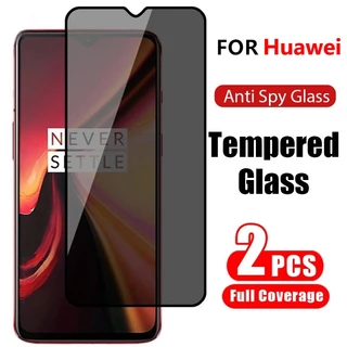 Set 1-2 Kính Cường Lực Chống Nhìn Trộm Cho huawei y7a y9a y6p y7p y8p y9 y7 y6 y6s y9s pro prime 2019 2020 nova y90 y70 9 se 8i 3i 5t 6se 7se 7i 7