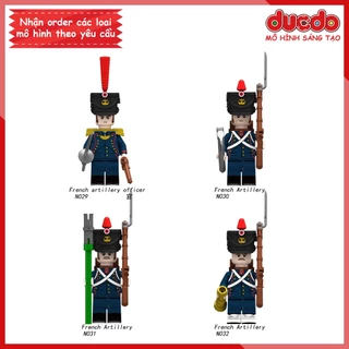 Minifigures Lính Pháp Trong Cuộc Chiến Napoleon - Đồ chơi Lắp ghép Xếp hình Mini trung cổ XINH N029 - N032