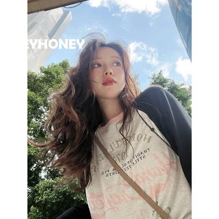 HEYHONEY áo phông áo thun nữ croptop baby tee Casual hàn quốc Trendy thời trang WTX23A0TF7 43Z231025