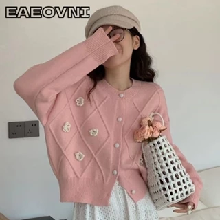 EAEOVNI Áo Len áo khoác cardigan Trendy phổ biến Thời trang hàn quốc WXF23B0PSS 46Z231117