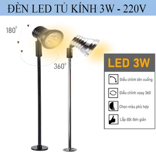 Đèn đọc sách, đèn làm việc, đèn trang trí, DTB001- 3W - 220V. Đèn soi tranh trang trí phòng khách, nhà hàng, khách sạn