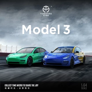 Mô Hình Xe Ô Tô timemicro 1: 64 tesla model 3 feijin Tỉ Lệ 1: 64