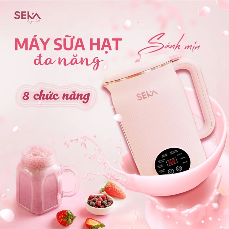 Máy Làm Sữa Hạt Mini SEKA SK320 Pro 8 In1 Dung Tích 1.2L Công Suất 800W