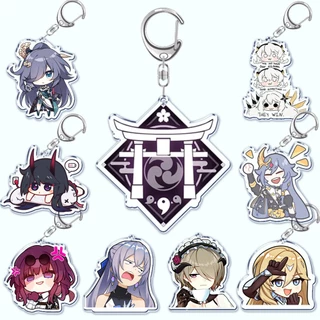 Móc khoá Mihoyo Game Honkai honkai star rail Impact Keychain for Accessories Bag 3rd Anime Pendant Key Chain Dễ thương