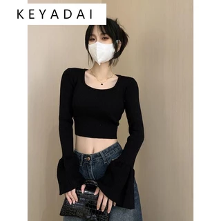 KEYADAI Áo Len áo khoác cardigan Đơn giản Korean phổ biến Stylish WMY23A118C 45Z231111