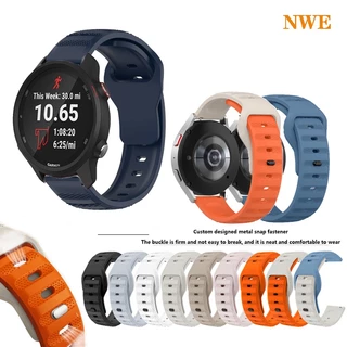 Dây đeo silicon thể thao mới 20mm cho Garmin Forerunner 165 645 245 55 158 / Active 5 / Vivoactive 3 Music / Venu Sq 2 Vòng tay