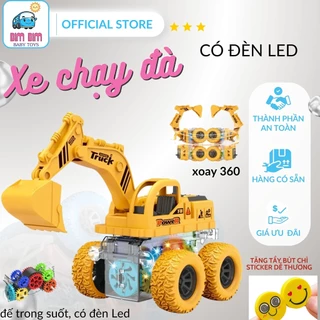 Xe ô tô đồ chơi địa hình quán tính có đèn LED BimBim babytoys  - Xe chạy đà cho bé siêu nhanh - Siêu Mạnh cho bé