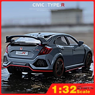 Klt RMZ CITY 1: 32 Honda Civic Type R Diecast Hợp Kim Mô Hình Xe Ô Tô Đồ Chơi Miniauto Ô Tô Cho Bé Trai Xe Đồ Chơi Cho Trẻ Em DYY0