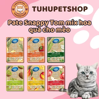 Pate Snappy Tom mix trái cây cao cấp thơm ngon dễ ăn cho mèo mọi lứa tuổi gói 70gr