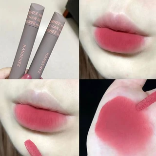 Hangenee Đầu Ngón Tay Son Bóng Matte Velvet Matte Son Môi Chống Thấm Nước Lâu Dài Không Phai Màu Son Bóng 6 Màu Môi Tùy Chọn