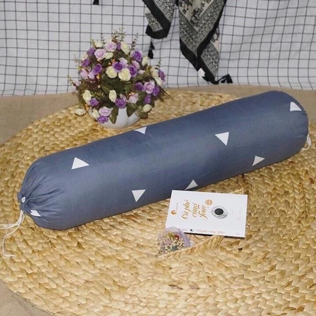 Gối ôm cotton poly ruột bông gòn cao cấp kích thước dài 100cm
