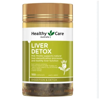 Viên uống hỗ trợ gan healthy Care Liver Detox hộp 100 viên giải độc gan, mát gan