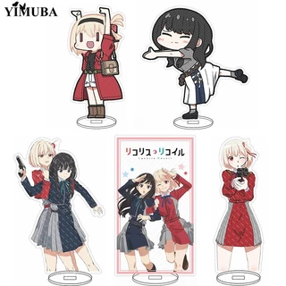 Mô hình Standee Popular Anime Lycoris Recoil Inoue Takina Chisato Nishikigi để bàn tượng nhựa acrylic trong suốt