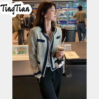 TINGTIAN áo khoác dù áo khoác bomber cozy Cổ điển INS High-quality WJK23C0I1C 51Z231220