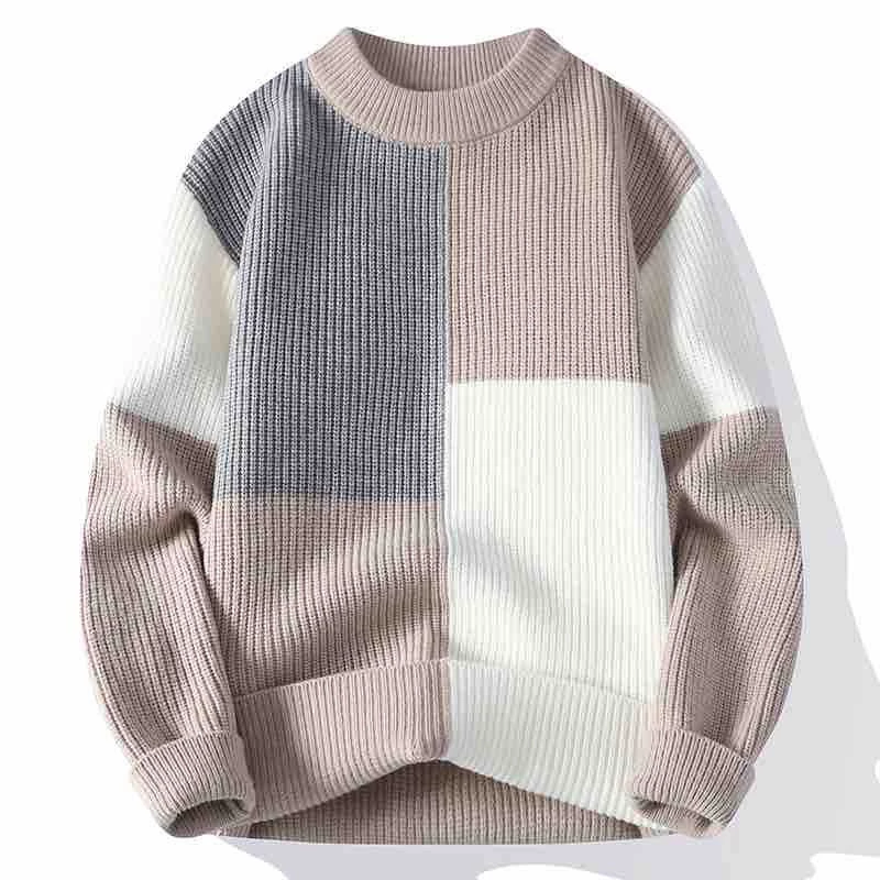 Áo sweater Cổ Tròn Dáng Rộng Dày Dặn Ấm Áp Thoải Mái Thời Trang Cho Nam