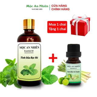 [Quà tặng] Tinh Dầu Bạc Hà Nguyên Chất [100ml] - Mộc An Nhiên. Khử mùi, lọc không khí, kháng khuẩn...