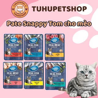 Pate Snappy Tom gói 85g đủ vị thơm ngon cho mèo mọi lứa tuổi