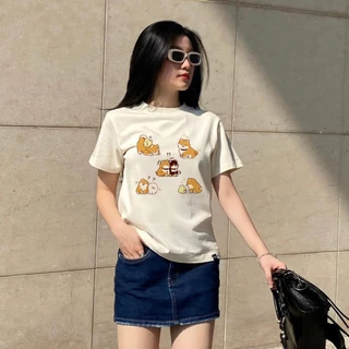 Áo Thun Baby Tee DaaLaa Store In Hình Icon Cún Con Đáng Yêu A5963