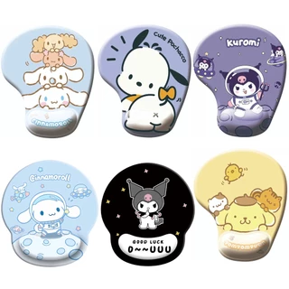 Miếng Lót Chuột Silicon Chống Trượt Hình sanrio kuromi cinnamoroll Dễ Thương