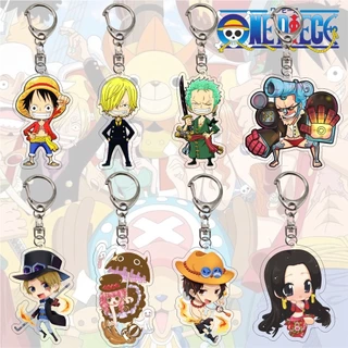 Móc Khóa One Piece Nhựa Acrylic Hai Mặt Hoạt Hình Anime Manga Dễ Thương