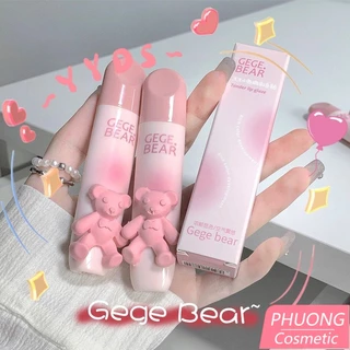 Son GEGE BEAR Tender Lip Glaze Gấu Hồng Nhung Lì Mềm Mịn Môi