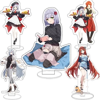 Mô hình Standee Genshin Impact Anime Figure Noelle Diluc Barbara Cute Acrylic Phụ kiện trang trí để bàn góc học tập