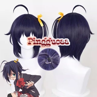 Anime Love Chunibyo Other Delusions Takanashi Rikka Cosplay Wig 30cm Short Heat Resistant Synthetic Hair