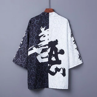 Áo Khoác Kimono Nhật Bản Phong Cách Samurai Nhật Bản Thời Trang Unisex Size 5XL 6XL